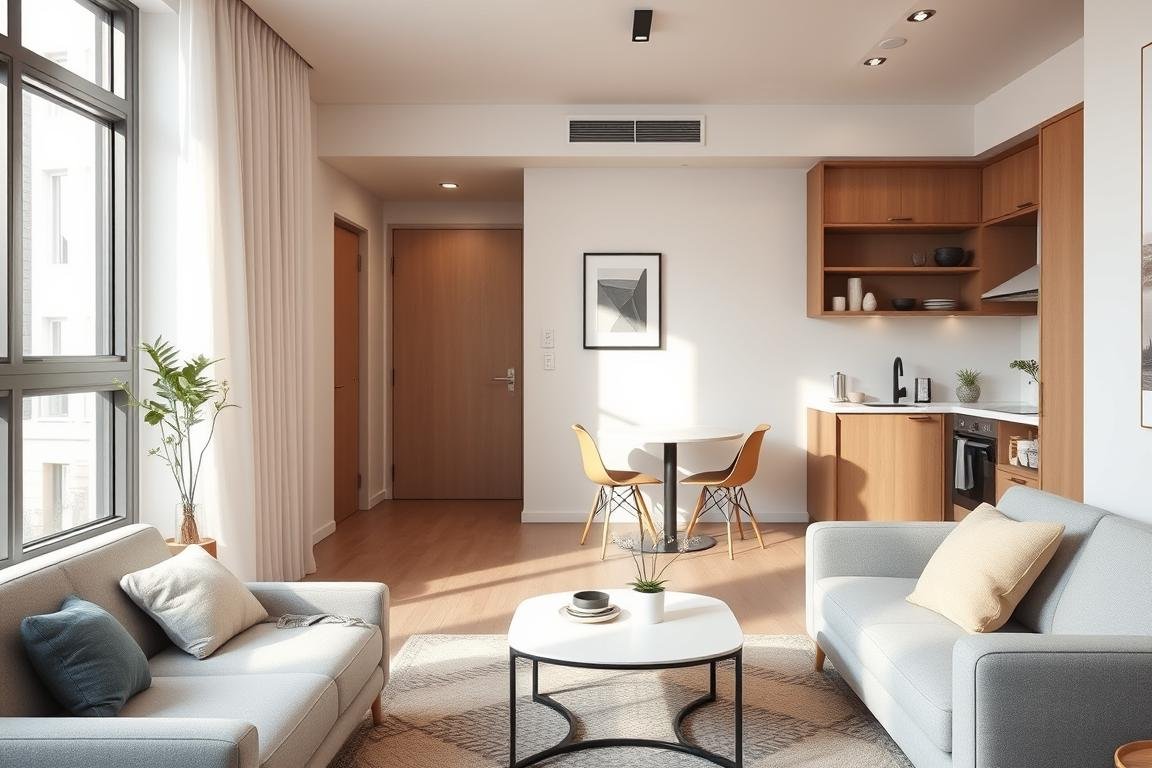 condo interior design small minimalist