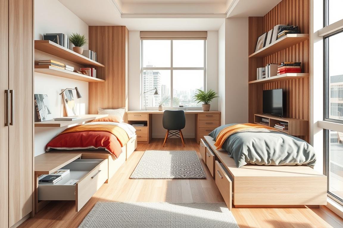 small apartment bedroom