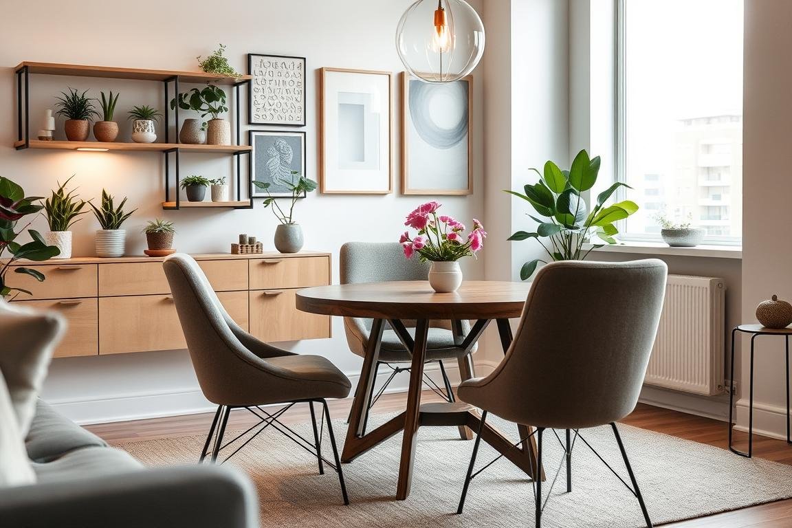 small apartment dining area