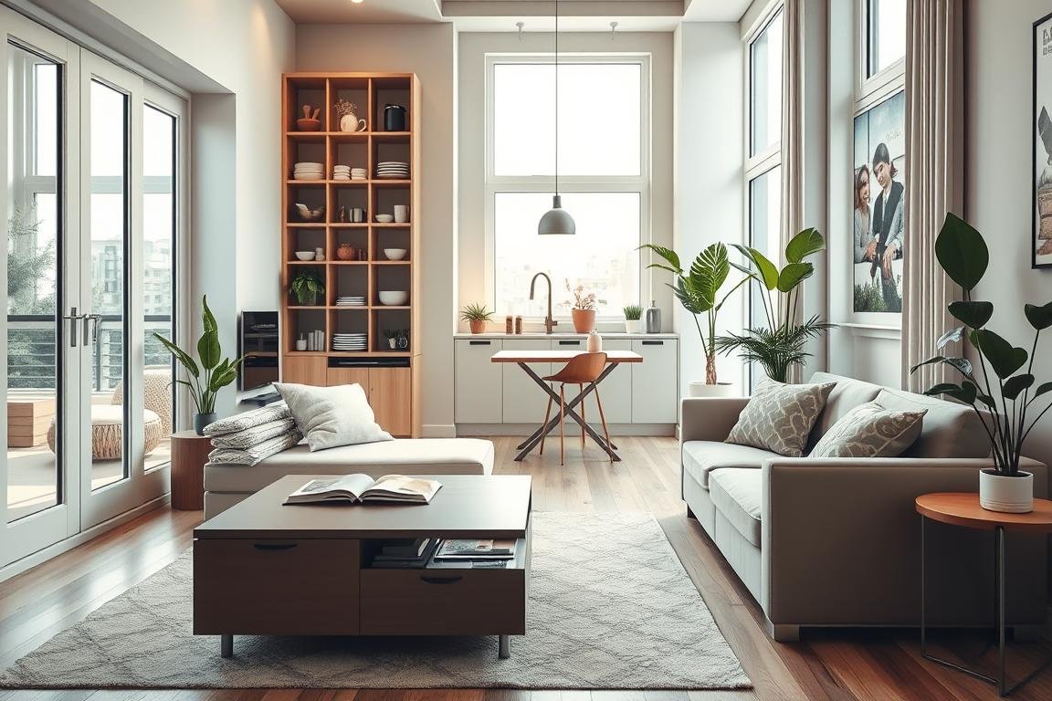 small apartment organization