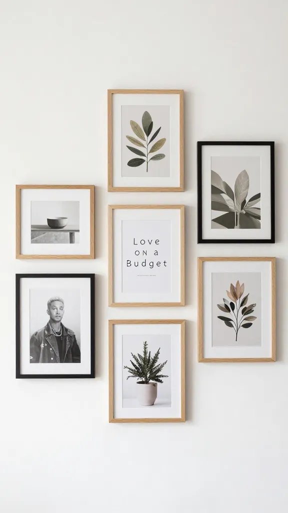 High-quality photo representing: 15. Personalized Gallery Wall on a Budget