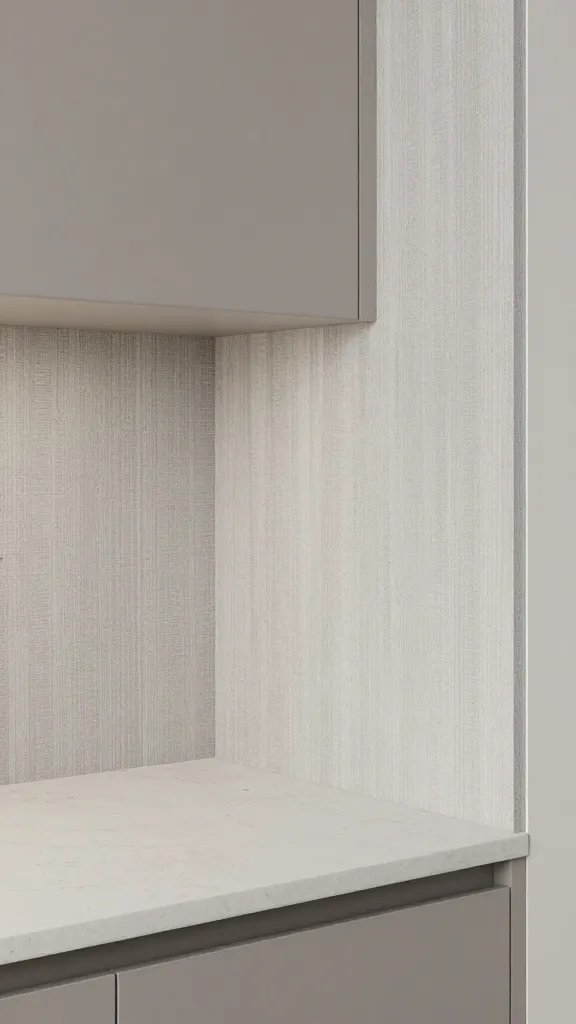 High-quality photo representing: 16. Texture-Rich Kitchen Nook