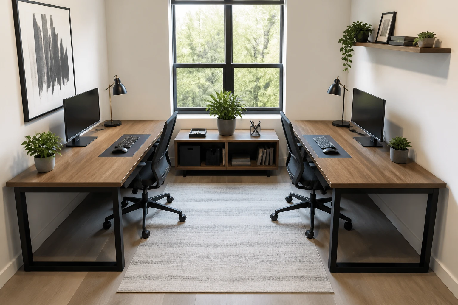 6 Two-Desk Office Layouts That Work Beautifully in Small Spaces