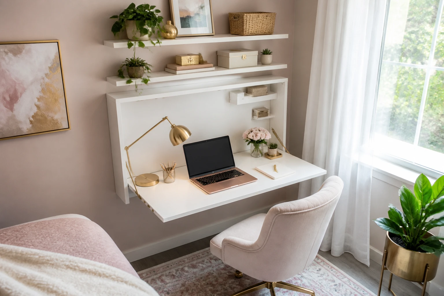 5 Small Bedroom Office Ideas Every Woman Working From Home Needs to See