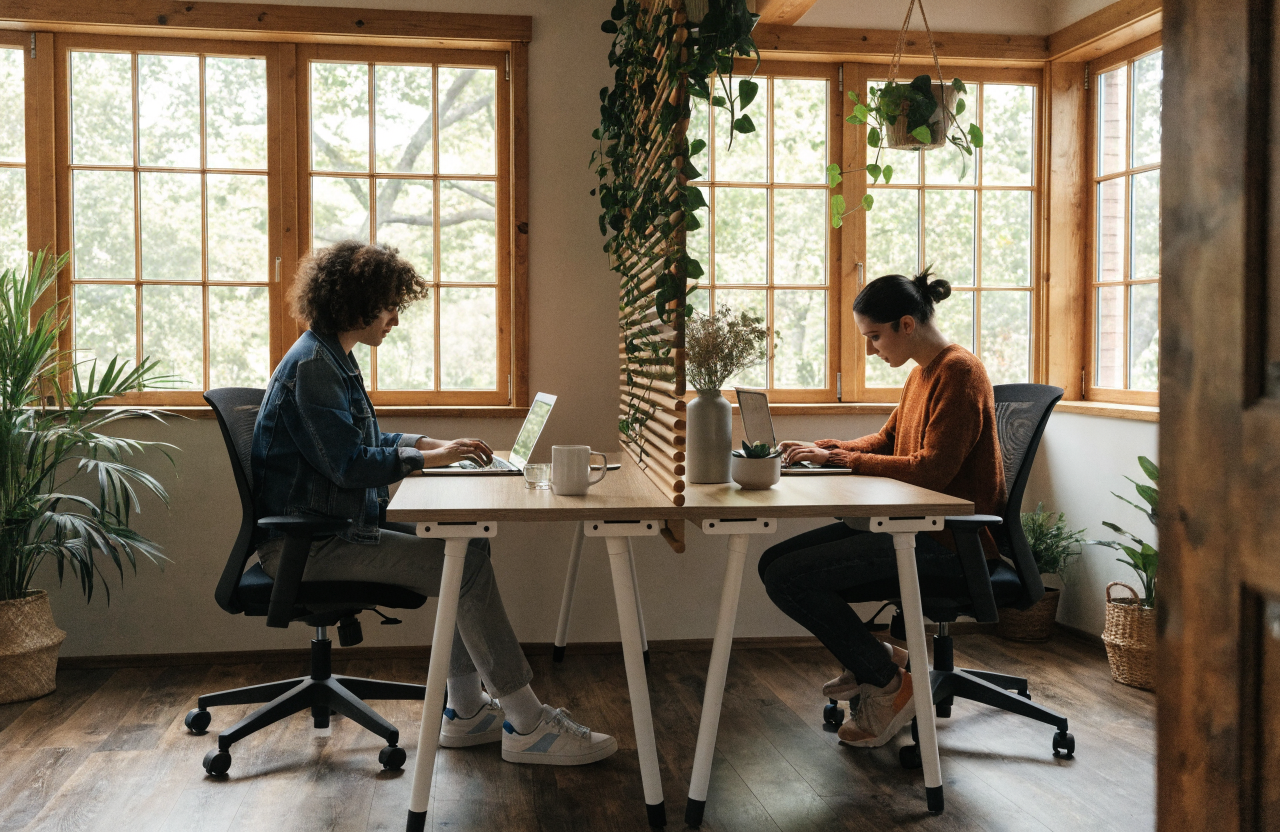 5 Small Home Office for Two Ideas That Keep the Peace (and the Productivity)